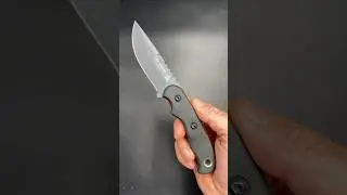 Excellent couteau fixe de camp et de Bushcraft TOPS KNIVES Tex Creek acier carbone 1095HC &eacute;tui cuir