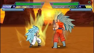 Gotenks SSGSS3 VS GOKU SSGSS3 SHIN BUDOKAI MOD