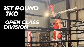 My first fight as an open class boxer | 1st Round TKO