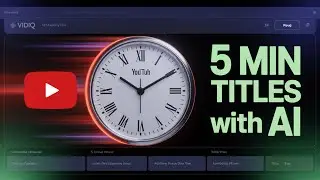 I Used AI SEO Tool Vidiq to EXPORT YouTube Video Titles FAST only just in 5 minutes