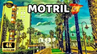 🇪🇦[4K] MOTRIL - Beach Promenade Walking Tour on a Windy Day - February 2024 Granada, Costa Tropical