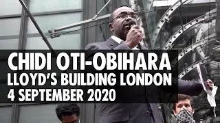 Chidi Oti-Obihara | Lloyd's Building, London | 4 September 2020 | Extinction Rebellion UK