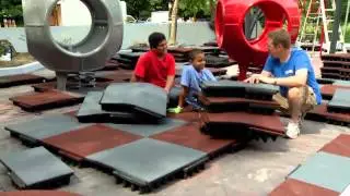 Watch SofSURFACES SofTILE product featured on the TV series GIVER - Hamilton Future Park