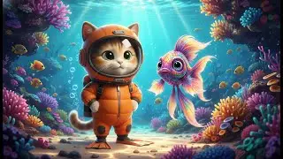 Cat Story: Pipkin and the Ocean Rescue Squad - A Brave Sea Adventure