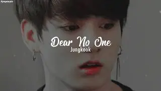 JungKook - Dear No One (Sub Español//Eng) Cover