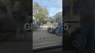 Автомобильная авария на заправке. #авария #шорты #автомобиль