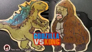 Godzilla vs Kong Pancake Art