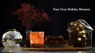 Your Calm Holiday Moment 🎄 Relaxing Music & Candlelight (1 Hour) #holiday #calming  #winter