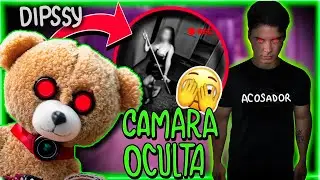 👀 ESPIANDO a MI EX NOVIA @dipssybunny CON CÁMARA ADENTRO DE OSO GIGANTE 🐻😈