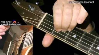 GHOST NOTES - Guitar Lesson 9 WITH TAB - by GuitarNick
