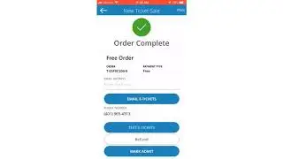 How to create a free ticket order and text etickets