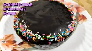 Cake decoration without whipped cream | The easiest and cheapest cake | No chocolate | Archana's ...