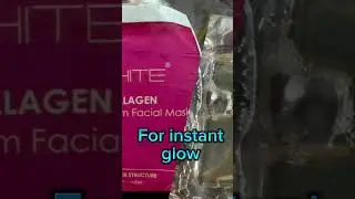 Nu white collagen mask gives you an instant glow!. #beautytips
