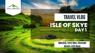 Skye Day 1--Quiraing, Fairy Glen, An Corran Beach, Kilt Rock & Mealt Falls