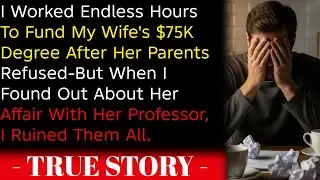 I Worked Endless HoursTo Fund My Wife's $75K Degree After Her Parents Refused-But When I Found Out 