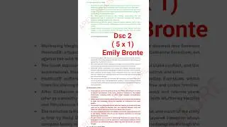 Dsc 2 (5 marks question) Emily Bronte history of english prose english honours ccf #dsc2