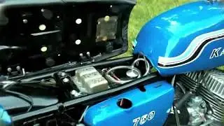Реставрация H2 Kawasaki Triple Custom 1973 года