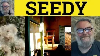 🔵 Seedy Meaning - Define Seedy - Seedy Examples - Seedy in a Sentence - Seedy Definition