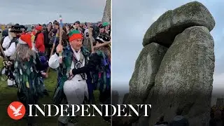 Winter solstice celebrations take place at Stonehenge