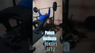 Massimale panca inclinata 110 kg + top set 90kg x5 #motivation
