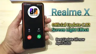 Realme X Latest Update Screen Light Notification Official Update 2020 New Features
