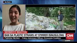 Ban sa plastic straws at stirrer isinusulong | Newsroom Ngayon