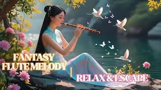 Enchanting Flute Melody in a Magical Garden | Tranquil Nature Fantasy Scene