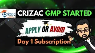 Crizac IPO GMP Today |  Crizac Limited IPO Apply or Not | Crizac IPO Subscription Status | New IPO