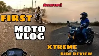 FIRST MOTOVLOG ll XTREME 160r 4V RIDE REVIEW ll HEATING? MILEAGE VIBRATION #heroxtreme160r4v #xtreme