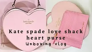 Kate spade love shack heart purse | Unboxing Vlog