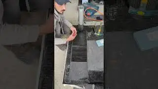 Tuto Étanchéité Toit Terrasse : Collerette, finition paillettes.