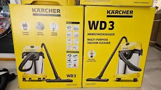 أقوى مكنسة من كارشر وصلت 🔥 Karcher WD3  تنظف الماء والغبار بلا رحمة 