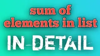 Sum of elements in list in python