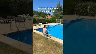 Motivos para pescar en una piscina: 😎🎣