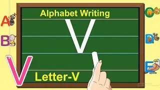 English Capital Letter Writing | Letter - V | Writing Capital ABC for children | Learning Booster