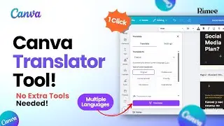 Make Multi-Language Designs in Canva | Translator Tool Tutorial