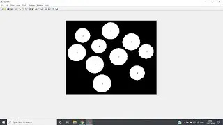 Display the numerical labels associated with each labeled object | Digital Image Processing | MATLAB