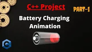 Battery Charging Animation in c++ | C++ Project | Without using graphics.h | Applications
