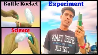 Water bottle with body spray experiment|Bottle rocket experiment|#indianmasterx