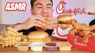 ASMR EATING CHICK-FIL-A *SATISFYING EATING SOUNDS* MUKBANG