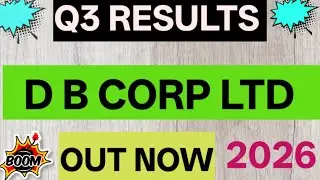 D B CORP LTD Q3 RESULTS #india #stockmarket #stocks #bse #nse #dbcorpltd