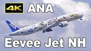 [4K] ANA new pokemon jet 
