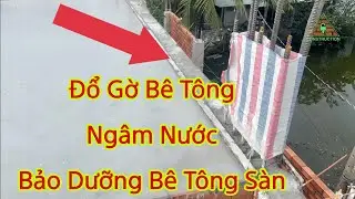 Đổ gờ b&ecirc; t&ocirc;ng ng&acirc;m nước để bảo dưỡng b&ecirc; t&ocirc;ng s&agrave;n - Kho Tư liệu X&acirc;y dựng