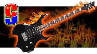 Unboxing & demo - Glarry Burning Fire Guitar | Smoking Hot or Not?