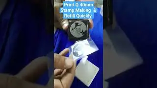 how to make Pri ink stamp Q size Print Stamper quickly #preinkstamp #viral #shorts