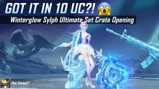 GOT IT IN 10 UC?! 😱 WINTERGLOW SYLPH ULTIMATE SET CRATE OPENING | BGMI #PUBGMobile #BGMI #GAMING 