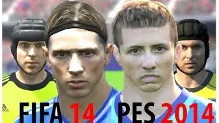 FIFA 14 vs PES 2014 Faces - Chelsea (Face Comparison)