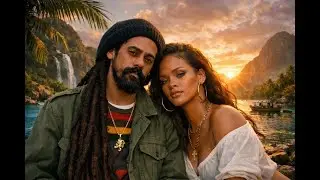Damian Marley ft Rihanna -I love you with all my heart  (Official Lyrics Video)