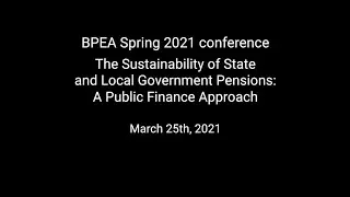 The Sustainability of State and Local Government Pensions: A Public Finance Approach