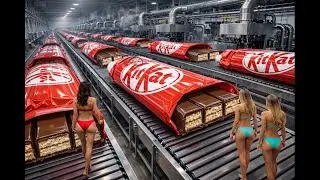 Inside the KitKat Factory | How KitKat Chocolate Bars Are Mass Produced
